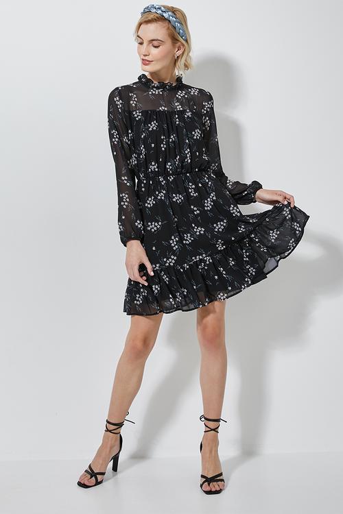 Waisted pie crust dress - multi 