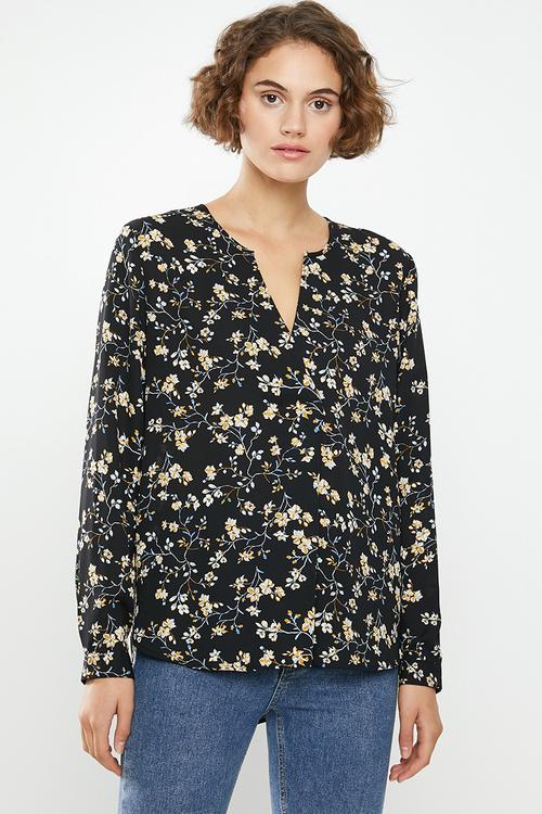 Zoey v-neck blouse - multi