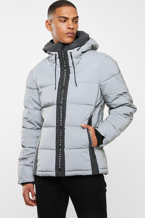 Reflector padded jacket - silver