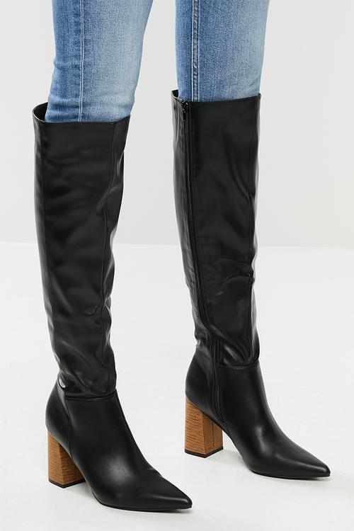 Nori over the knee boot - black