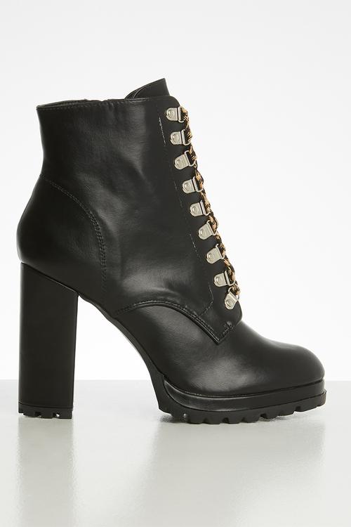 Sade lace-up boot - black