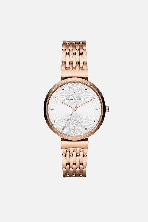 Zoe Stainless Steel Watch- Rose Gold