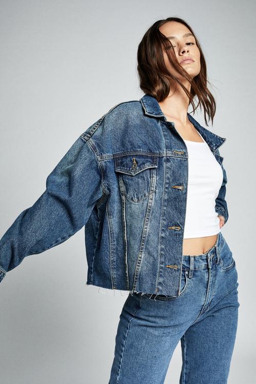 Os denim jacket - vintage blue
