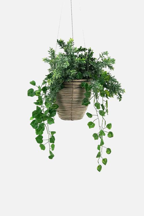 Binling hanging planter - brown
