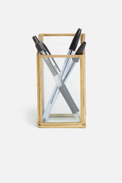 Zahraa pen holder - brass