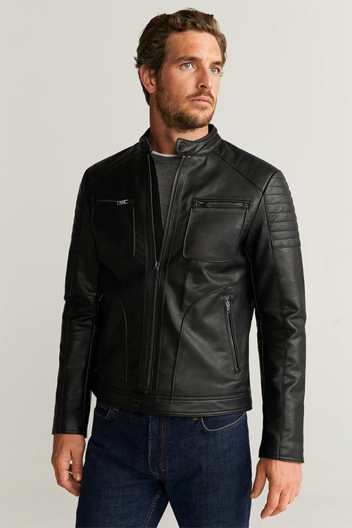 Joseno faux leather jacket - black
