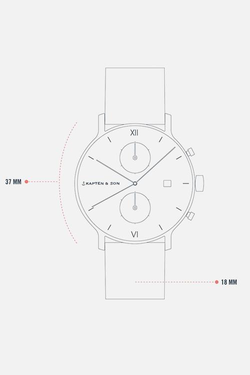 Chrono Small Gold Steel - Gold