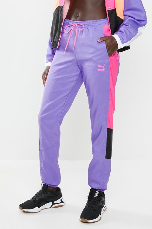 Retro pants - purple & pink 