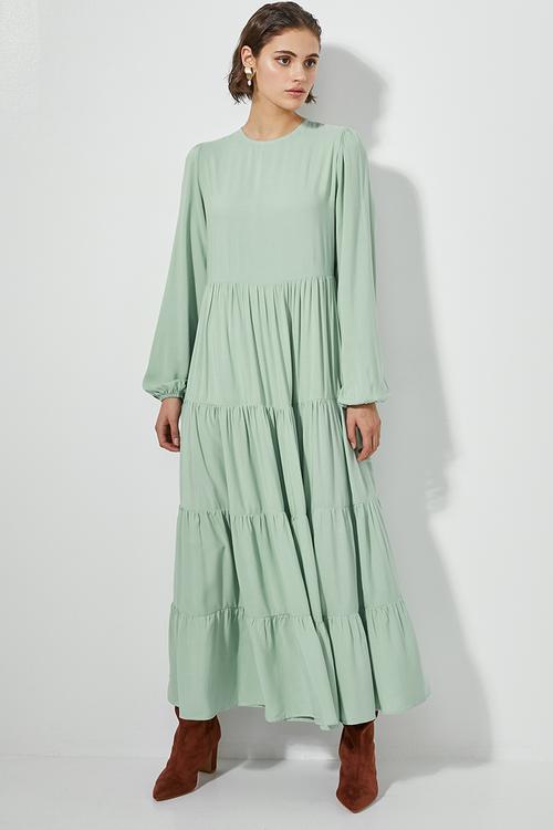 Tiered dress - mint