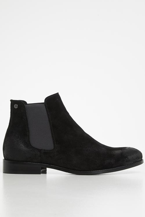 Peter suede chelsea boot - black 