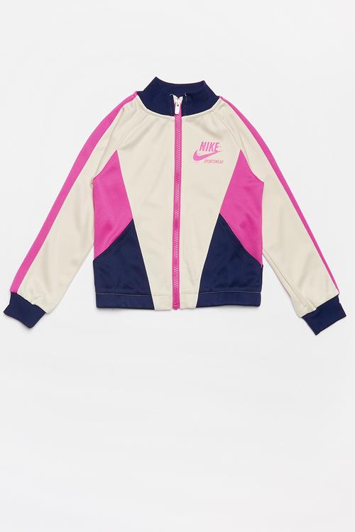 Nike girls sportswear heritage jacket - light orewood brown
