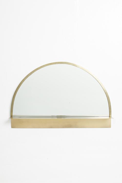 Luna shelf mirror - gold