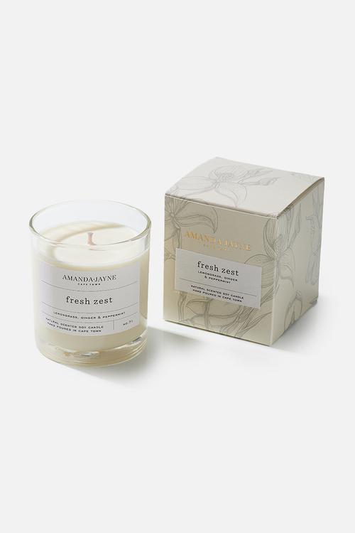 Fresh zest glass collection candle