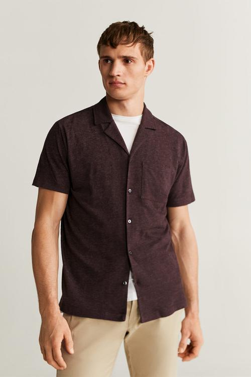 Asier shirt - burgundy