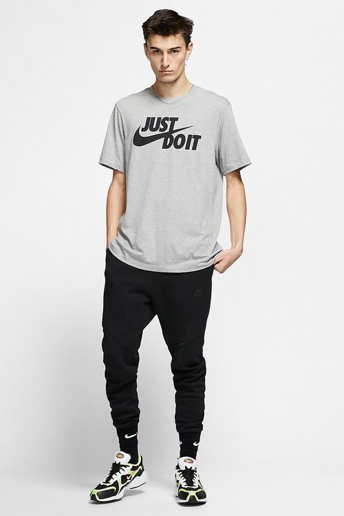Just do it swoosh short sleeve tee - grey