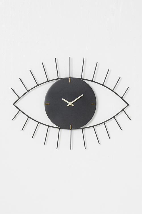 Eye clock - black