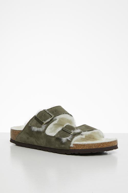 Arizona suede sheepskin narrow - green