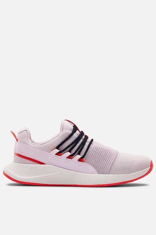 UA w charged breathe lace - crystal lilac & white
