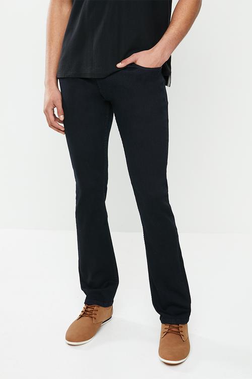 Simon straight leg jean - black