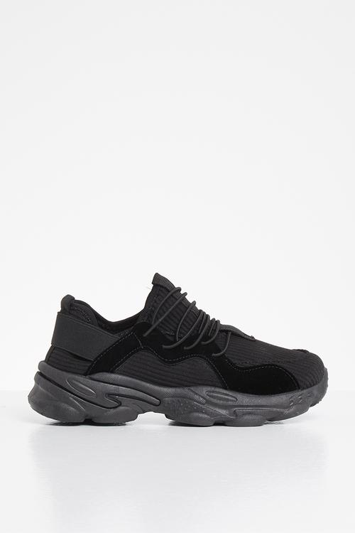 Girls chunky sneaker - black