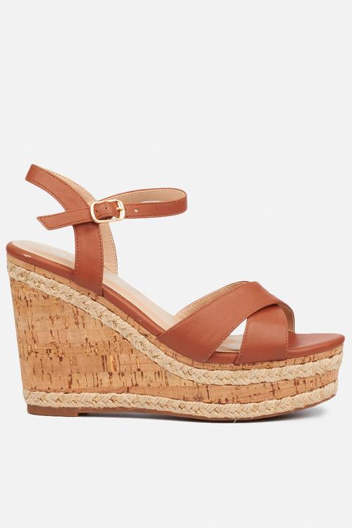 Dioxy wedge - tan