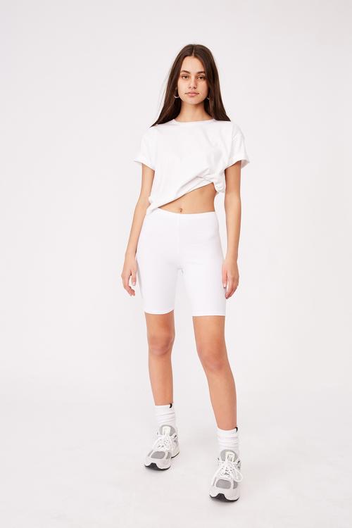 Basic bike short - white