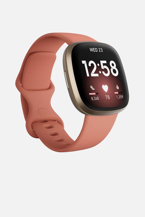 Fitbit Versa 3 - Pink Clay & Soft Gold