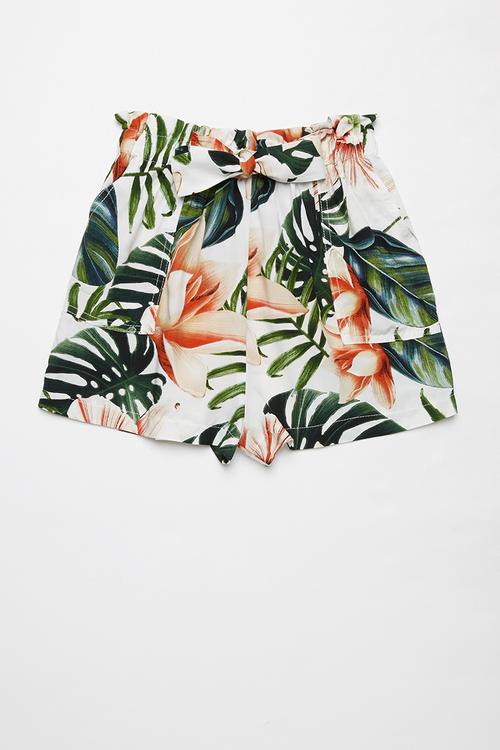 High waisted shorts - multi