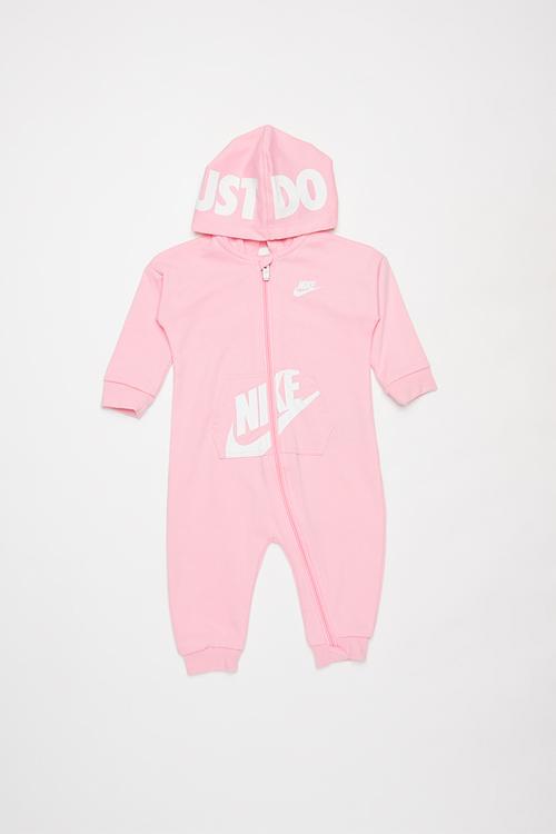 Nkn hooded baby ft coverall - pink