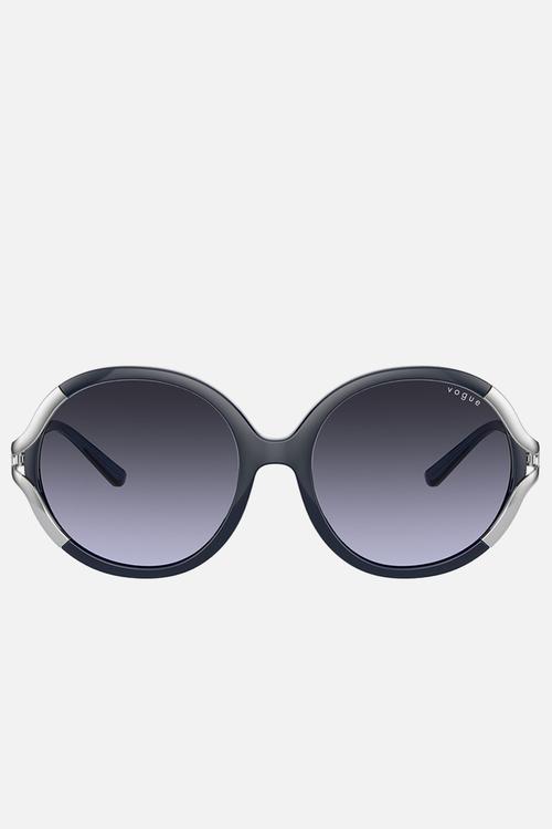 Vogue round sunglasses - violet gradient dark grey
