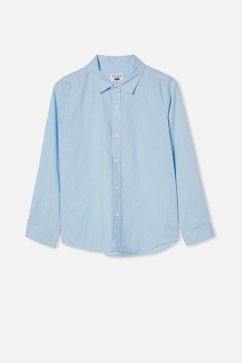 Free boys harper ls shirt - frosty blue