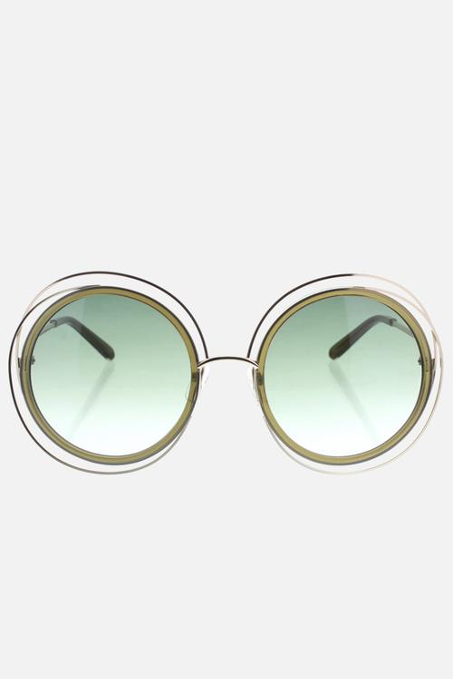 Chloe sunglasses  - gold khaki