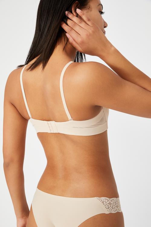 Everyday mesh strapless contour bra - frappe