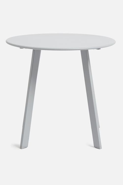 Round outdoor side table 50cm - grey
