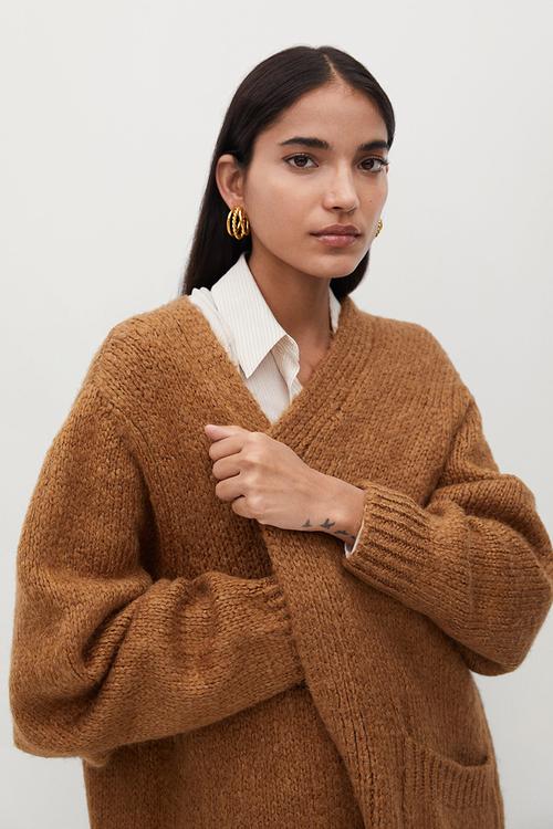 Cardigan bigger - dark brown