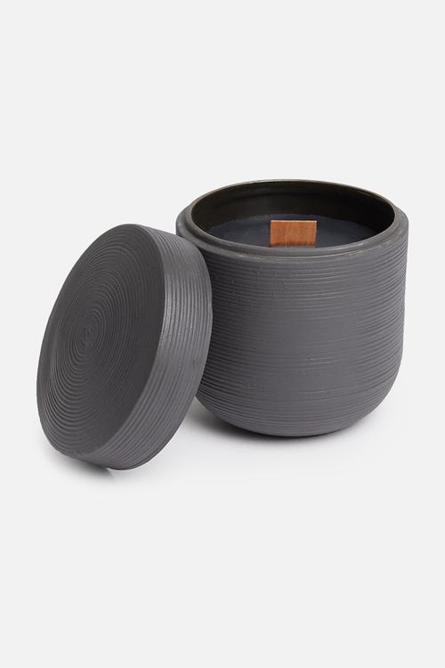 Lines candle - grey