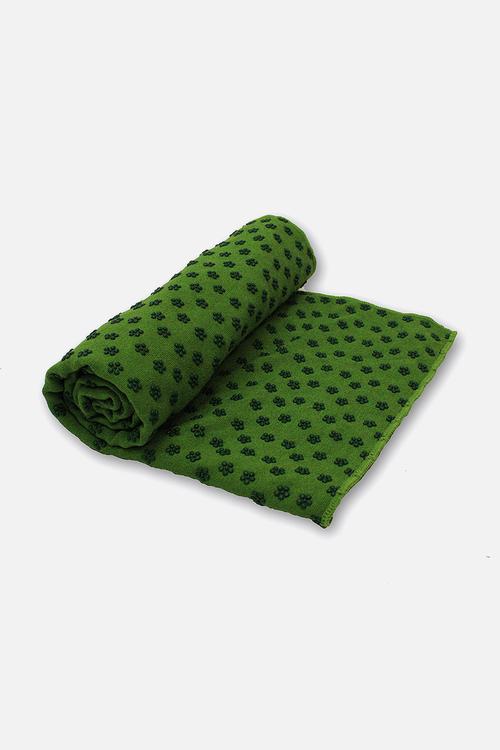 Anti Skid Yoga Towel –  Green
