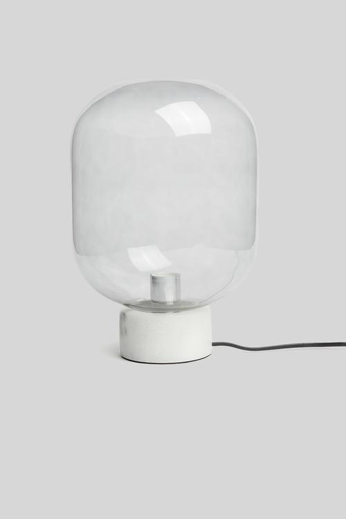 Dome table lamp - smoke