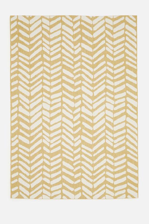 Chevy woven outdoor rug - lemon