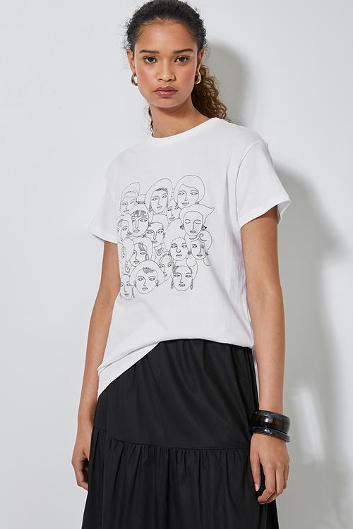 Digital girl africa tribe - white