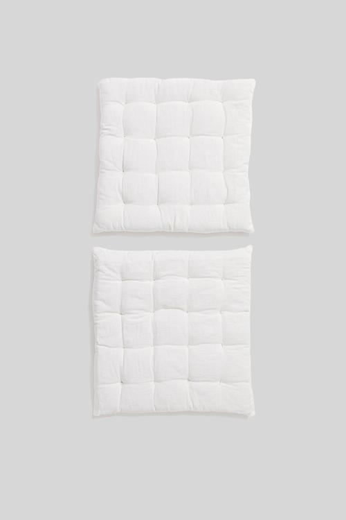 Essential seat cushion set of 2 - white