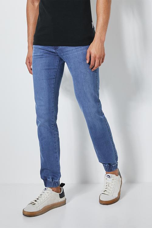 Cade slim cuffed jeans - blue
