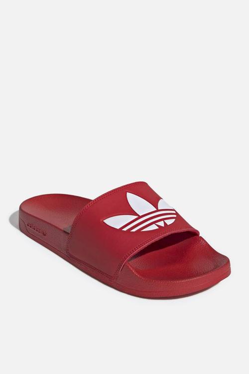 Adilette lite - scarlet/white