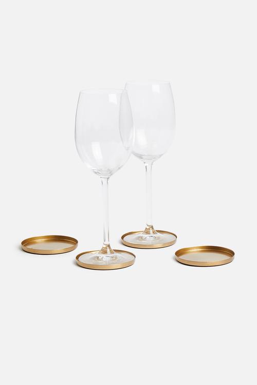 Coaster set of 4 - bronze