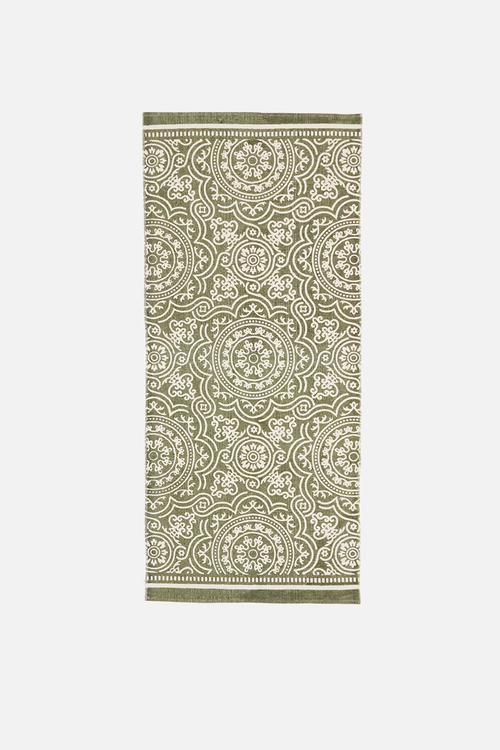 Taj printed runner - green