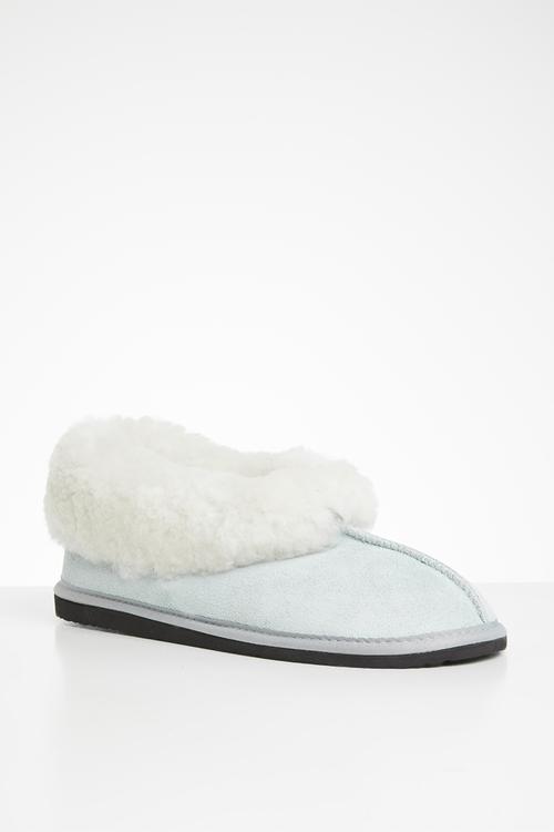 Cosy suede wool inner slipper - grey
