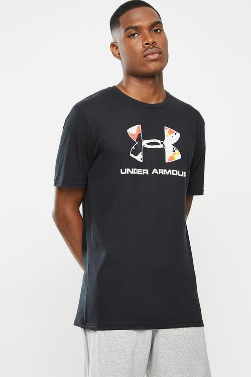UA kazoku sportstyle logo short sleeve tee - black