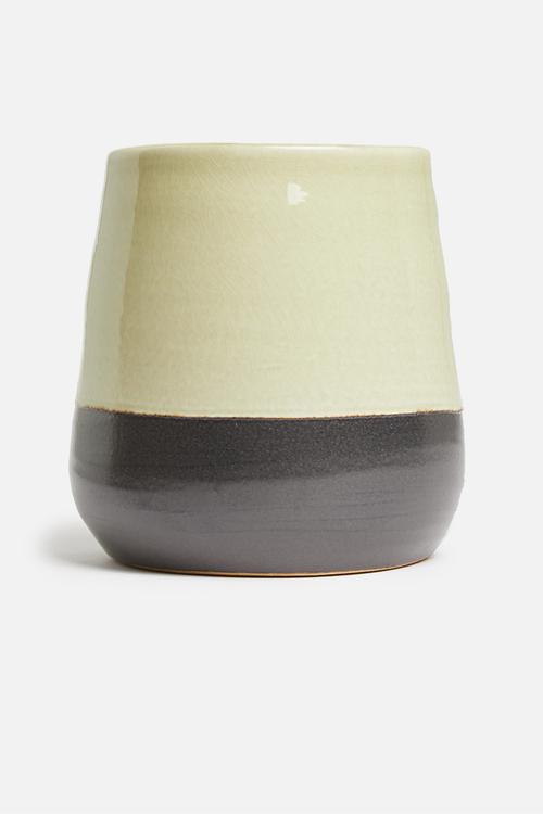 Ceramic pot - stone grey