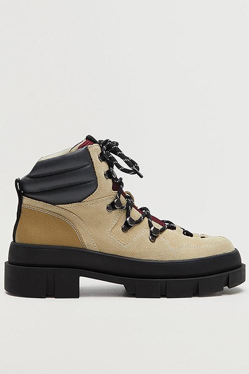 Hill leather boot - light beige