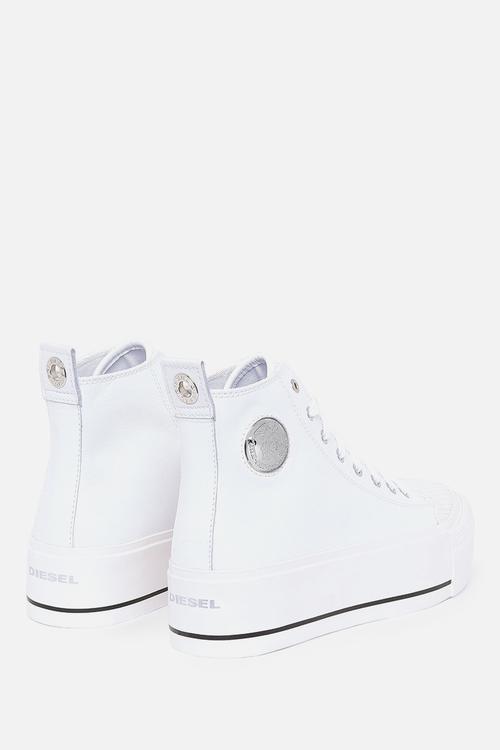 DIESEL S-ASTICO MC WEDGE 厚底 ハイカットスニーカー S-astico mc wedge sneakers - y02492-pr013-t1015 - white